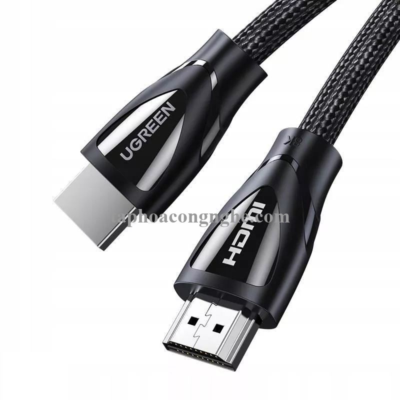 Ugreen 80404 3M 2.1 8K 60Hz 48Gbps 4k 120 hz màu đen Cáp HDMI 2.1 độ phân giải siêu Cao HD140 30080404